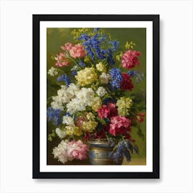 Delphinium Painting 4 Flower Art Print