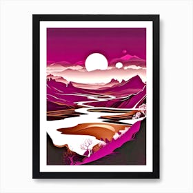 Purple Landscape Art Print