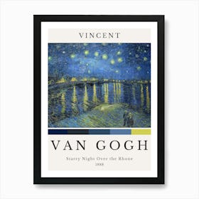 Starry Night Over The Bienne Art Print