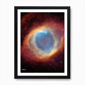 Helix Nebula. NGC 7293 ⛔ HQ-quality (NASA Hubble Space Telescope) — space poster, science poster, space photo Art Print