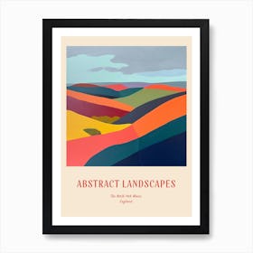 Colourful Abstract The North York Moors England 2 Poster Art Print