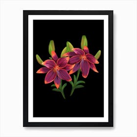 Cute Lilies Art Print