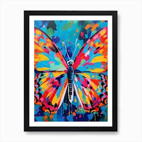 Pop Art Brimstone Butterfly 3 Art Print