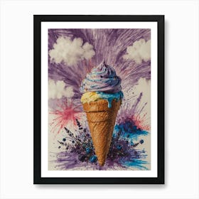 Ice Cream Cone 7 Art Print