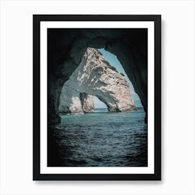 Ocean Caves Art Print