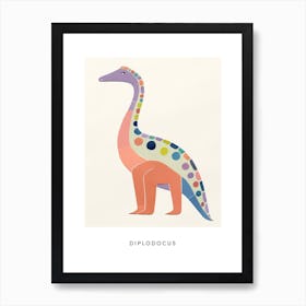 Nursery Dinosaur Art Diplodocus 1 Poster Art Print