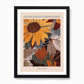 Fall Botanicals Sunflower 2 Poster Affiche