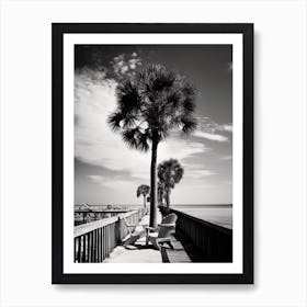 Florida, Black And White Analogue Photograph 3 Art Print