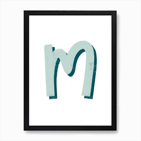 Letter M Art Print