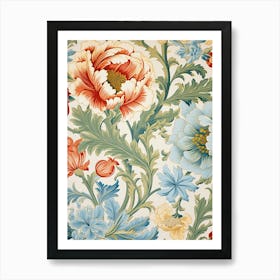 Floral Wallpaper 194 Art Print