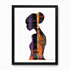 Silhouette Of A Woman 23 Art Print