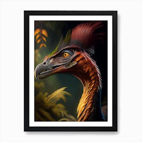 Oviraptor 1 Illustration Dinosaur Art Print