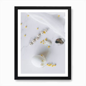 Easter Eggs And Spoons Art Print