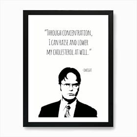 Dwight Schrute Quotes 6 Art Print