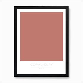 The Colour Block Collection - Coral Clay Art Print