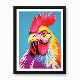 Andy Warhol Style Bird Chicken 5 Art Print