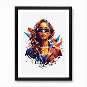 Doja Cat 01 Portrait Music Icon Style WPAP Pop Art Art Print