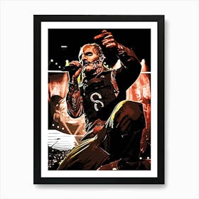 corey taylor slipknot band music art Art Print