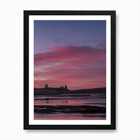 Sunset At Edinburgh Castle Art Print