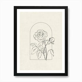 Rose Flower Art Print