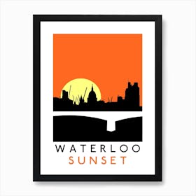 Waterloo Sunset Wider Than, The Kinks Art Print