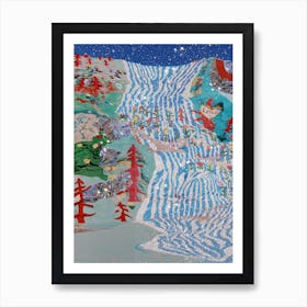 Salvation Mountain Glitter Art Print