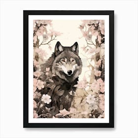 Wolf Painting  2 Art Print