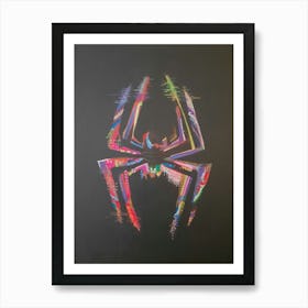 Spiderman logo glitch Art Print