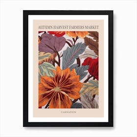 Fall Botanicals Carnation 1 Poster Art Print