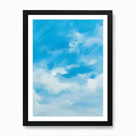 Blue Sky With Clouds 9 Art Print