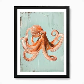 Vintage Photo Style Octopus 3 Art Print