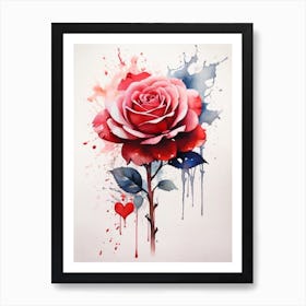 Rose Painting 1 Art Print