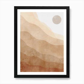 Desert Landscape Canvas Print Art Print