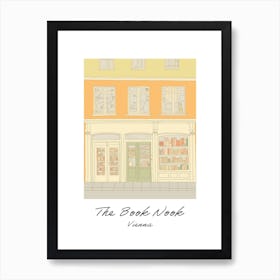 Vienna The Book Nook Pastel Colours 3 Poster Art Print