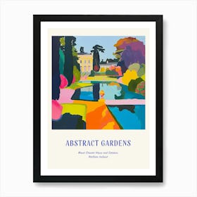 Colourful Gardens Mount Stewart House And Gardens Northern Ireland 1 Blue Poster Art Print