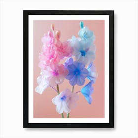 Dreamy Inflatable Flowers Delphinium Art Print