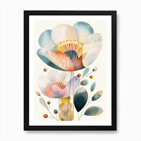 White Poppy Art Print