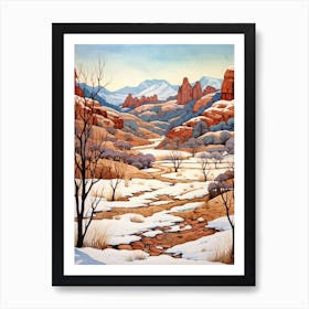 Zion National Park United States 3 Art Print