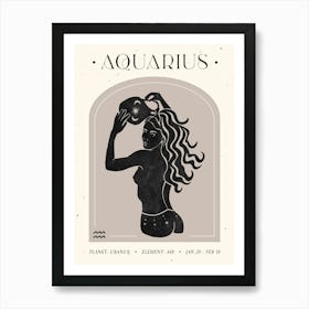 Aquarius Celestial Art Print