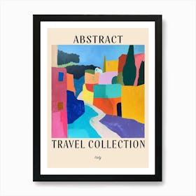 Abstract Travel Collection Poster Italy 7 Affiche