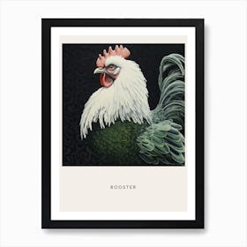 Ohara Koson Inspired Bird Painting Rooster 4 Poster Art Print