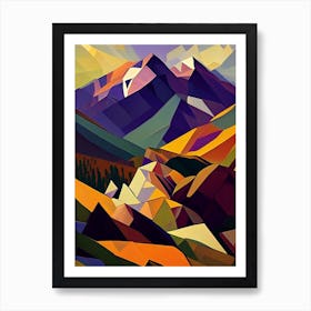 Bromo Tengger Semeru National Park Indonesia Cubo Futuristic Art Print