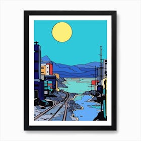 Minimal Design Style Of Hong Kong, China 3 Art Print