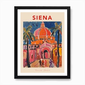 Siena Italia Travel Poster Art Print