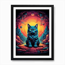 Cat In Space 5 Art Print