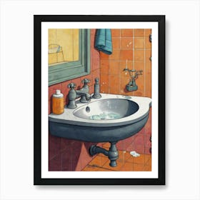 Bathroom Sink Art Print