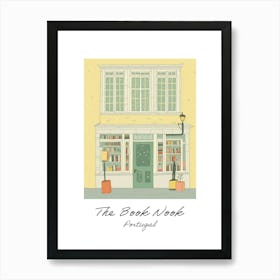 Portugal The Book Nook Pastel Colours 3 Poster Art Print