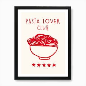 Pasta Lover Typography Art Print