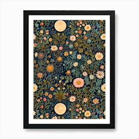 William Morris Moonflowers Art Print