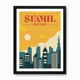 Seoul, South Korea Art Print